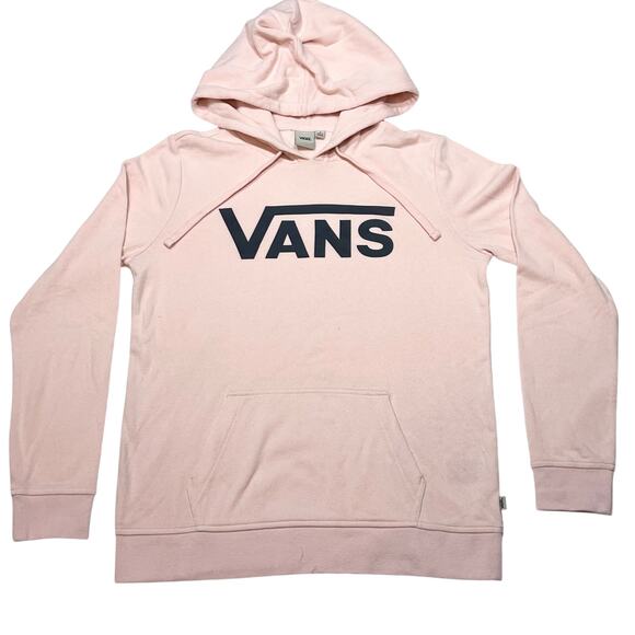 Vans Off The Wall Classic Hoodie Pullover Women Small Pink Sweater Sweatshirt - Picture 1 of 4